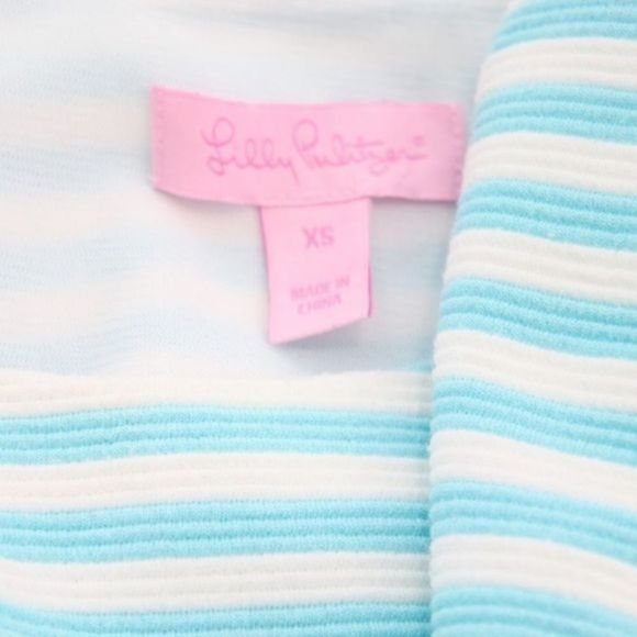 Lilly Pulitzer Blue and White Striped Mini Dress - Picture 5 of 6